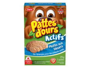 Package for Pattes d’ours Actifs Muffin aux bleuets