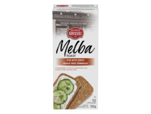 Package for Boulangerie Grissol Melba Toast Rye with Seeds
