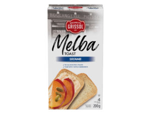 Package for Boulangerie Grissol Melba Toast Sesame