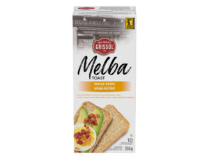 Package for Boulangerie Grissol Melba Toast Whole Grain