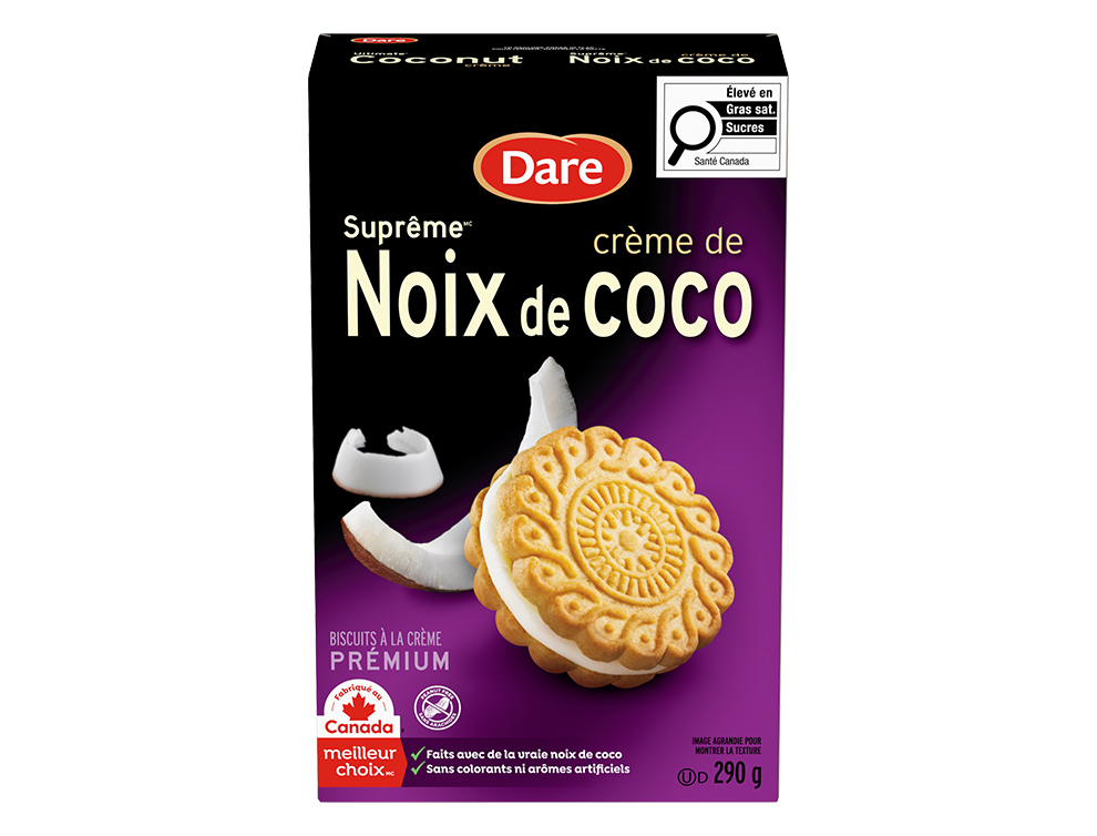 Package for Biscuits Dare Suprême crème de Noix de coco