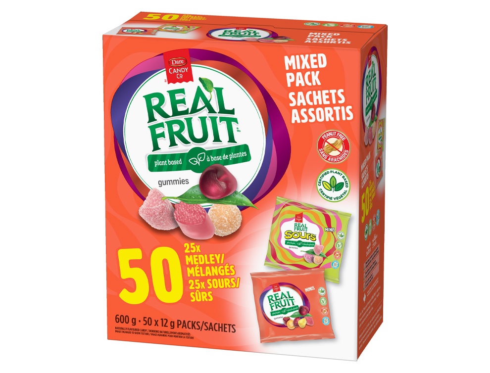 Package for Dare REALFRUIT Minis Gummies