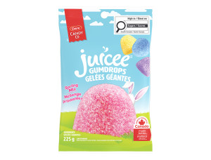 Packaging for  JUICEE Easter Gumdrops