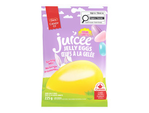 Packaging for  JUICEE Sour Jelly Eggs
