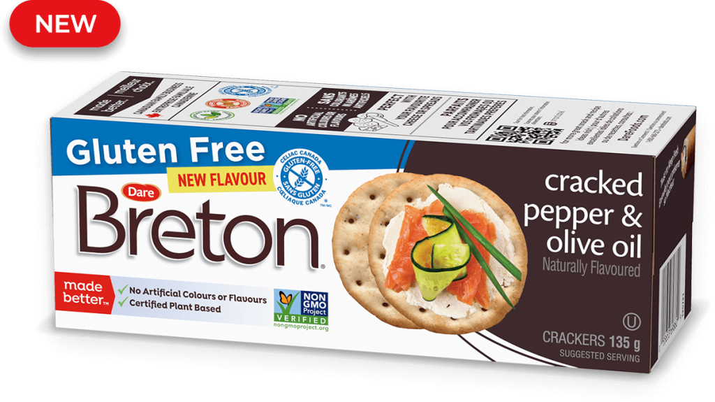 Breton Gluten Free Cracked Pepper & Olive Oil